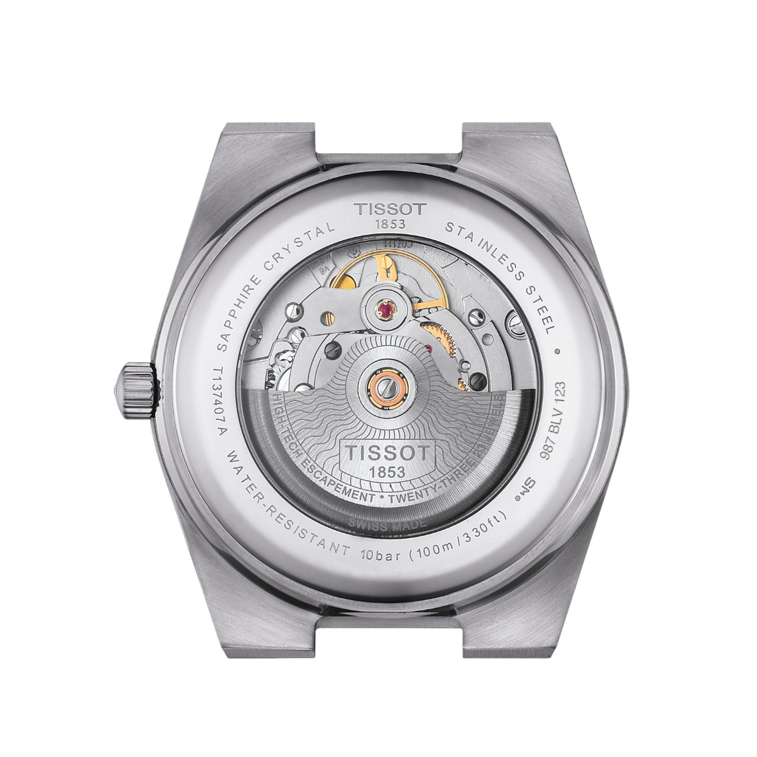 Tissot PRX Powermatic 80 35mm Blå Urtavla & Stållänk T1372071104100