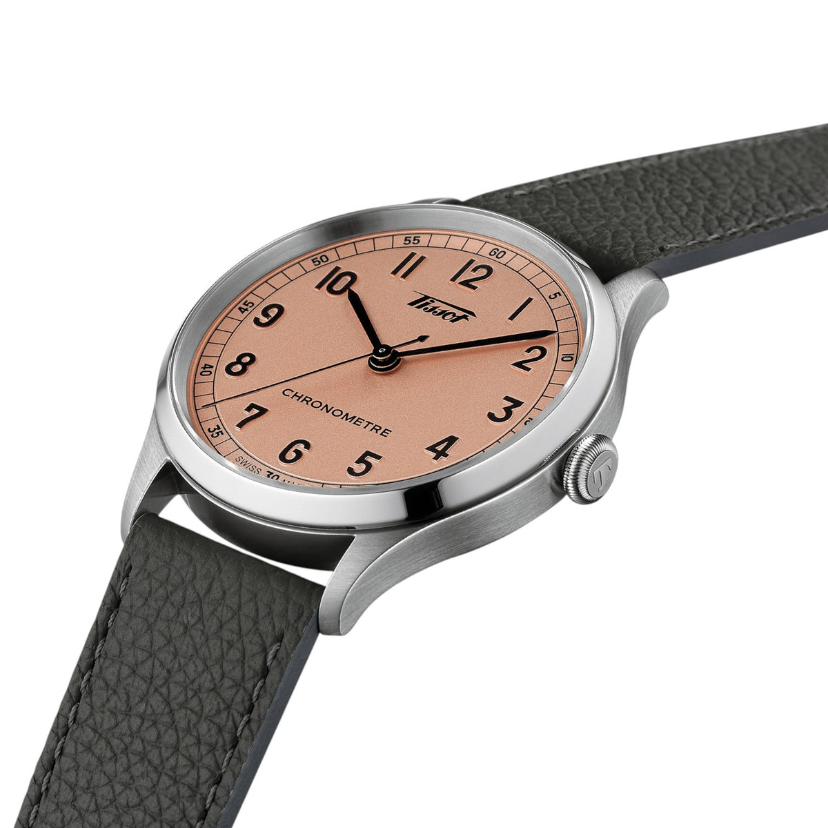 Tissot Heritage 1938 Automatic COSC Rosa & Grå Läderband T1424641633200