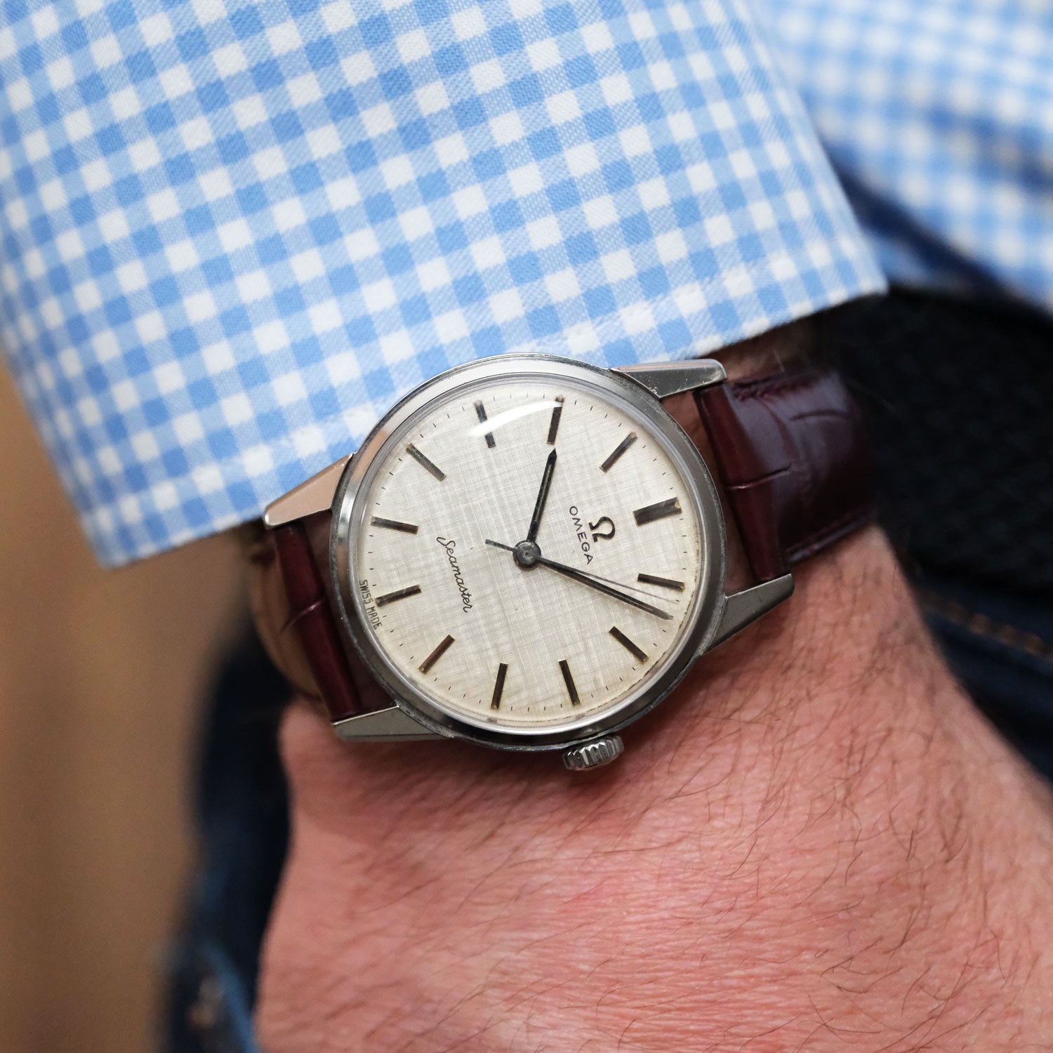 BEGAGNAD Omega Seamaster 1961 "Linen" 14390-9