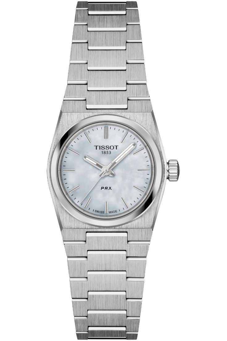 Tissot PRX 25mm White MOP & Steel Bracelet T1370101111100