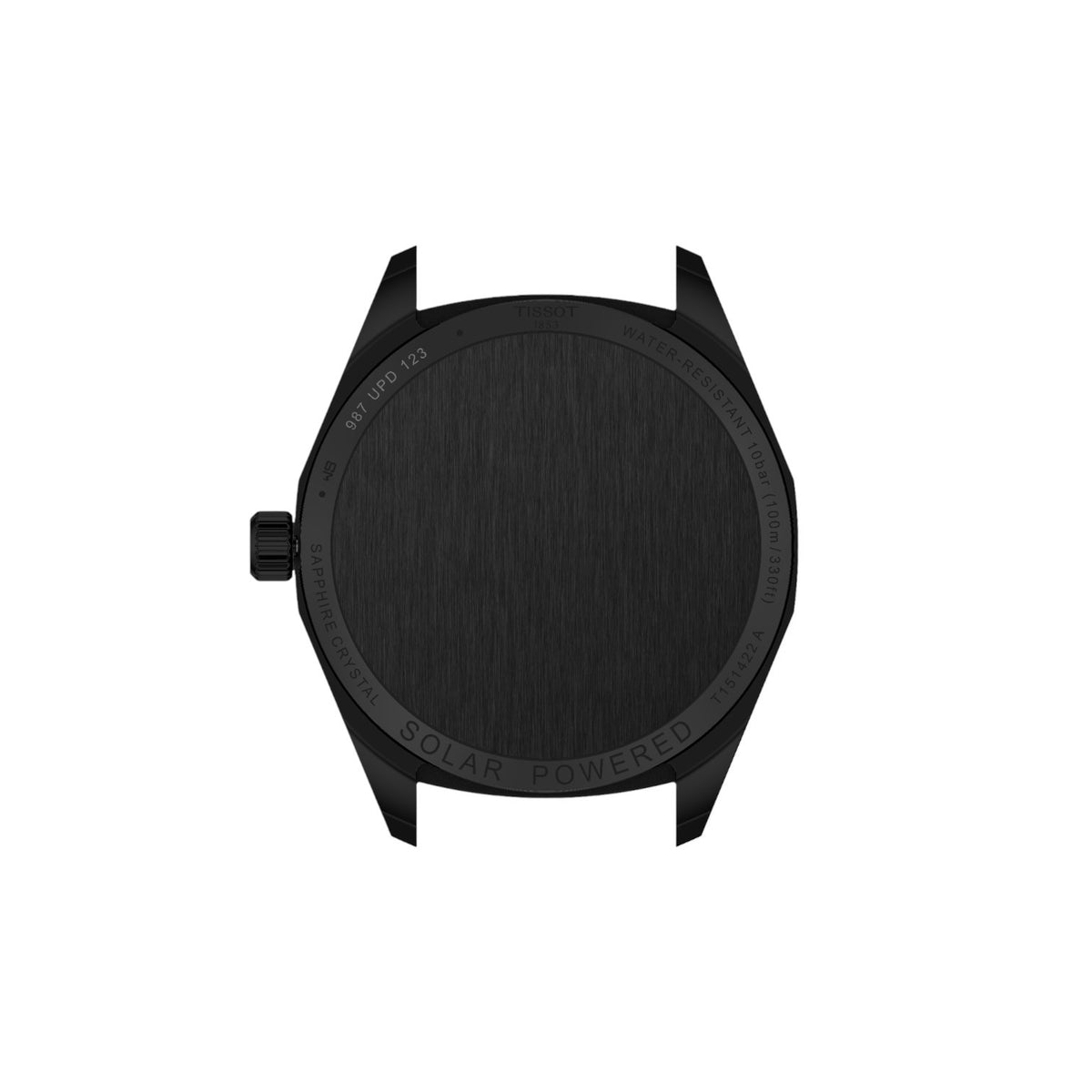 Tissot PRC 100 Solar Kvartz 39mm Svart & Svart PVD Stållänk T1514223305100
