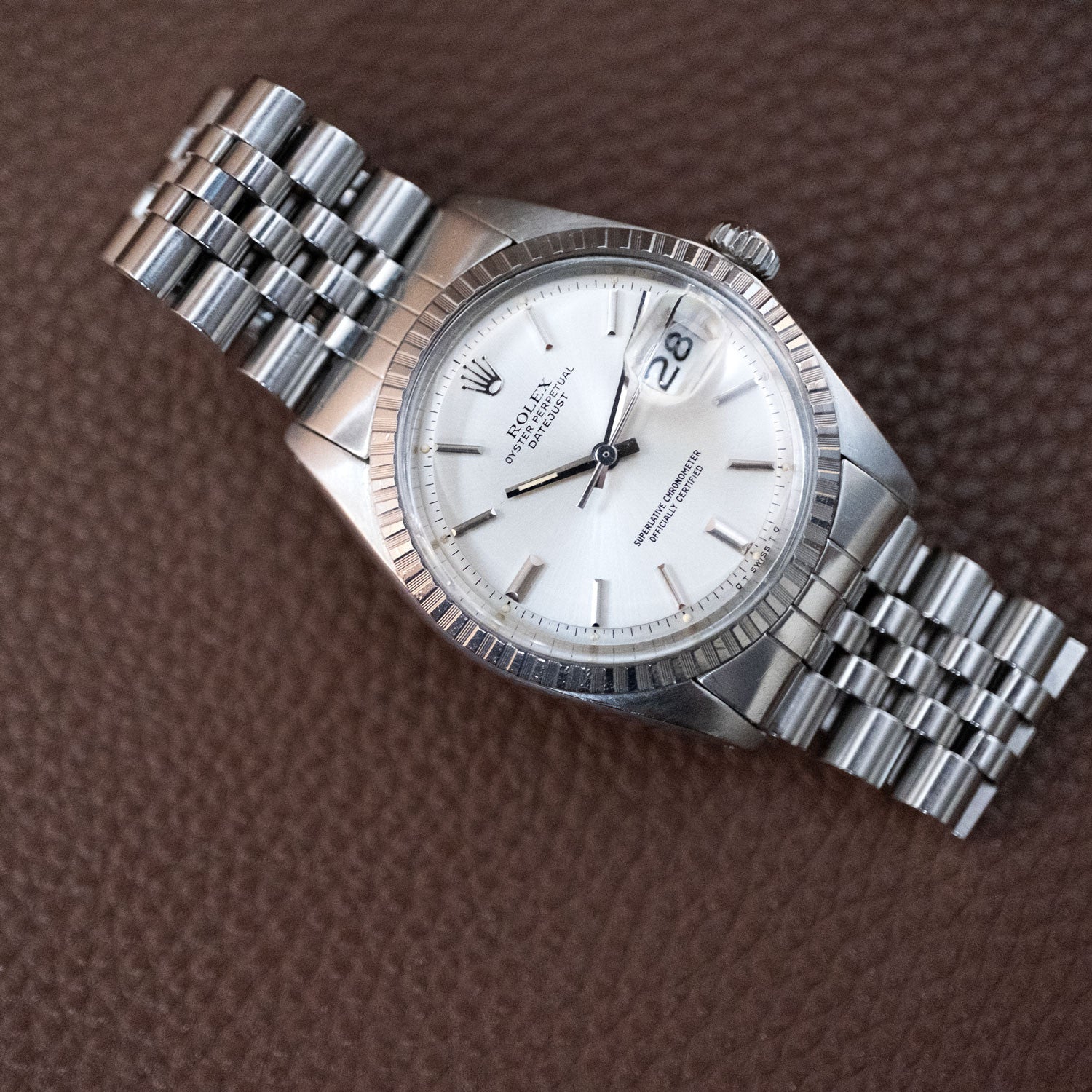 PRE-OWNED Rolex Datejust 36 Steel & White Gold 16003