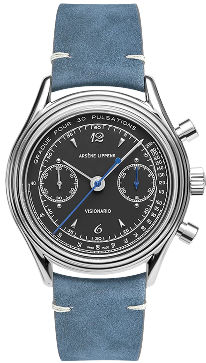 Arsène Lippens Visionario Pietre Nere 0898-PN 39,5 mm
