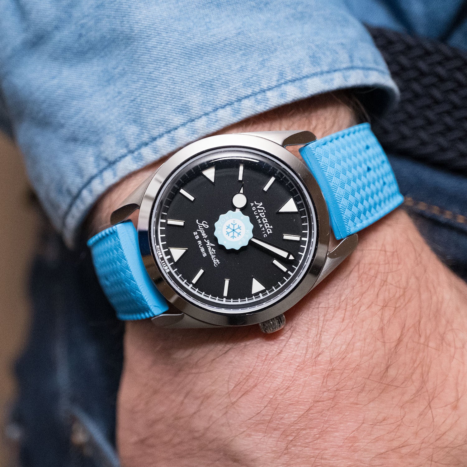 PRE-OWNED Nivada Grenchen Super Antarctic Keep Frozen Limited Edition 1/15