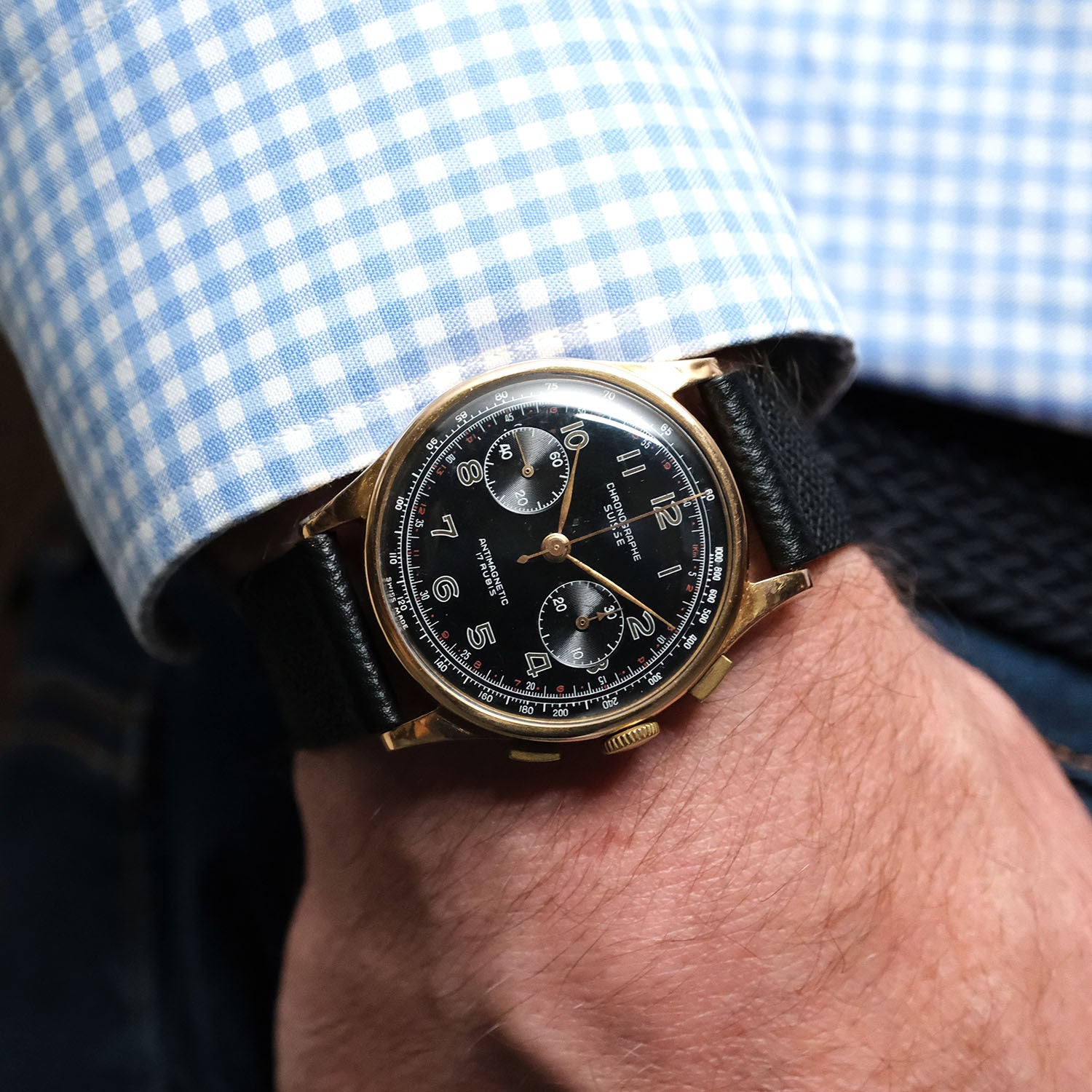 PRE-OWNED Chronographe Suisse 38Mm
