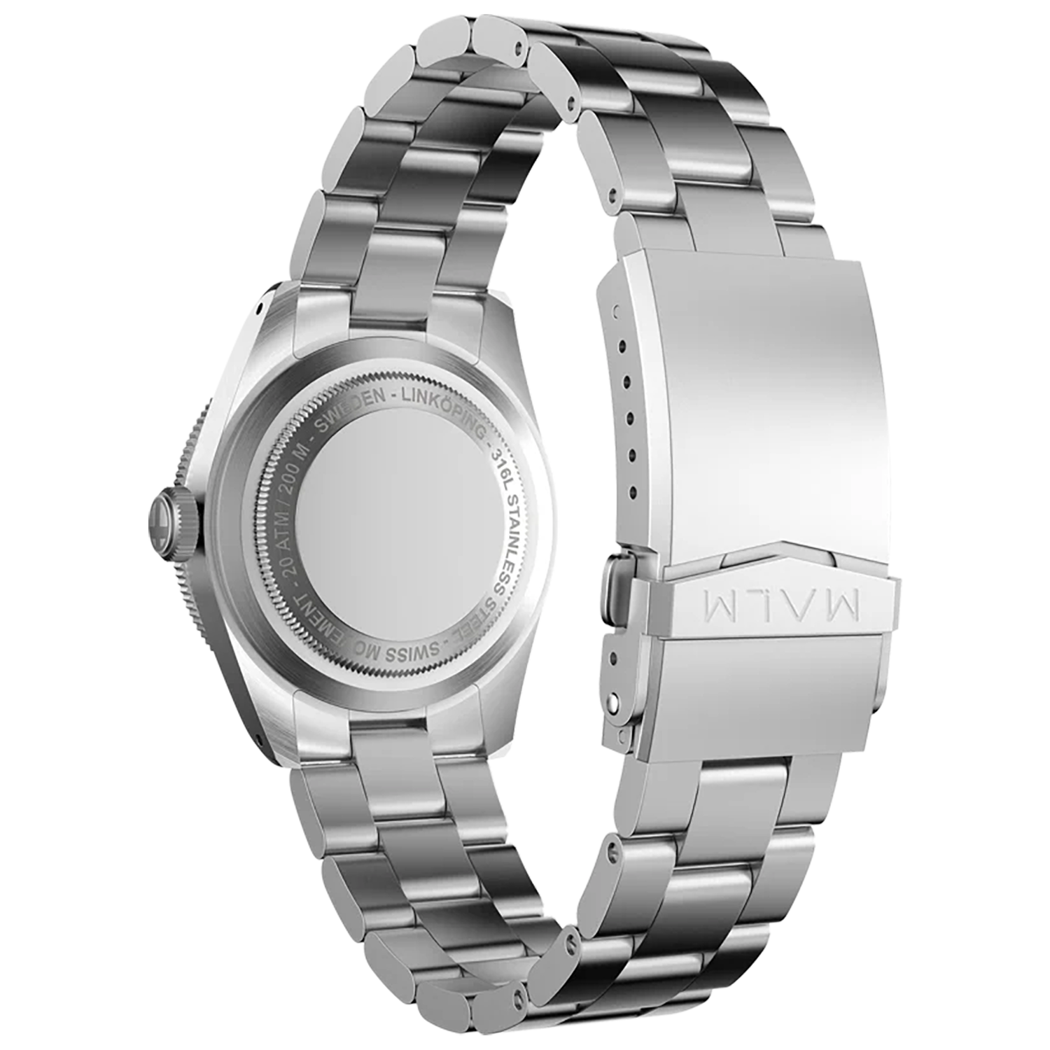 MALM Frogdiver II Black 39 Swiss Automatic-Bracelet MW-FDIIBLK39