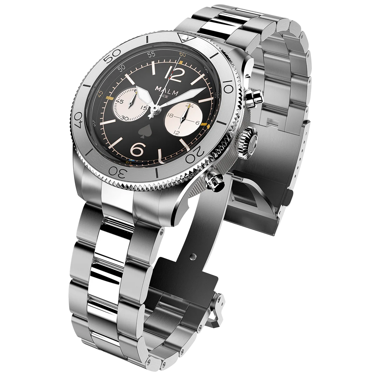 MALM ACE Black Panda Chronograph 44 Ltd. 100 st