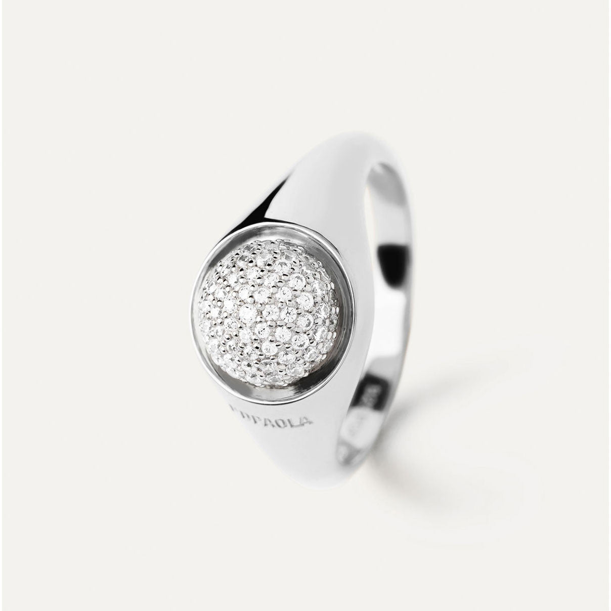 PDPAOLA PAVE MOON ring