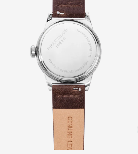 Praesidus A-11 Type 44 White Dark Brown Leather P-38-MB-DBRAGL21