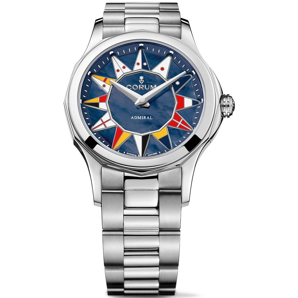 Corum Admiral Legend 32 mm blå pärlemor
