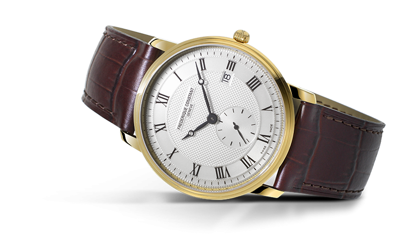 Frederique Constant Classics Slimline 29 mm Small Second Guld PVD Damklocka