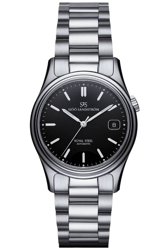 Sjöö Sandström - Royal Steel Classic 36mm Black & Steel 020173