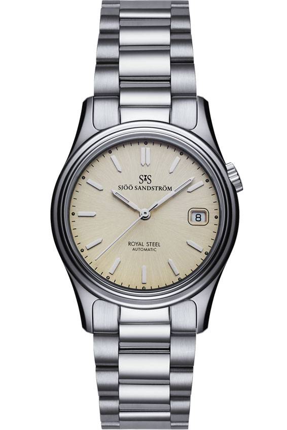Sjöö Sandström - Royal Steel Classic 36mm Champagne & Steel 020265