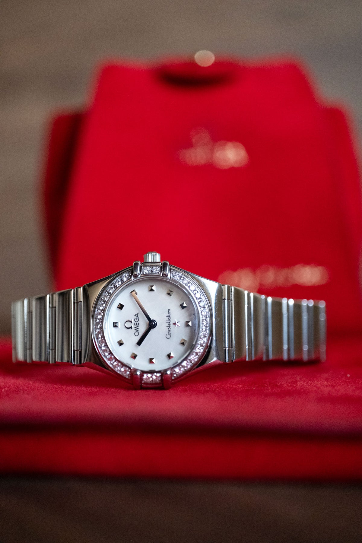 ANVÄND Omega Constellation Stål & Diamanter 1465.71.00