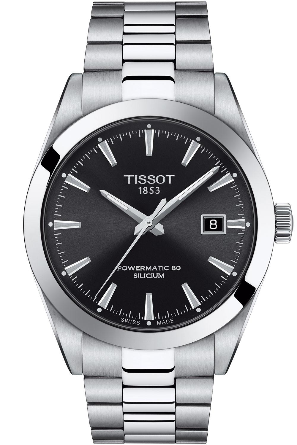 Tissot - Gentleman Powermatic Silicium Black & Steel 40mm T1274071105100