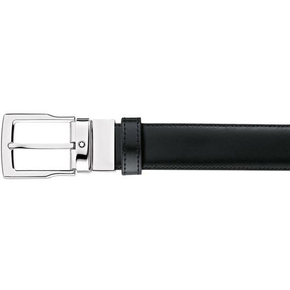 Montblanc - Meisterstück Square Black/Brown Leather Belt MB109738