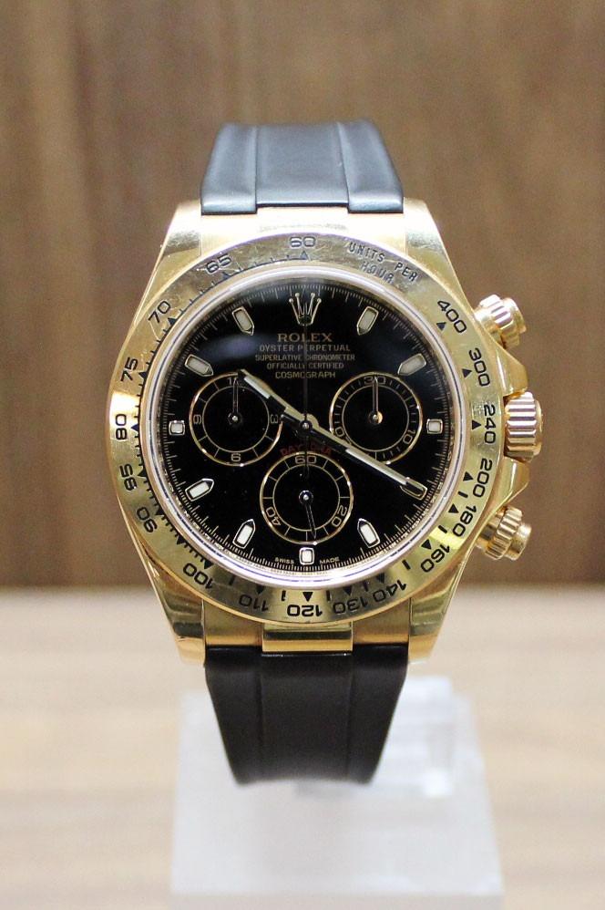 SÅLD - BEGAGNAD Rolex Daytona Oyster Perpetual 18K Chrono Svart