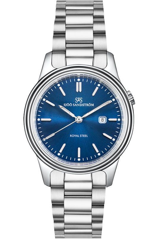 Sjöö Sandström - Royal Steel Classic 32mm Blue Dial & Steel Bracelet 006917