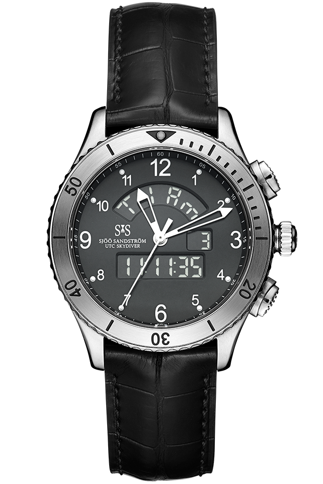 Sjöö Sandström - UTC SKYDIVER Kvarts Svart 017357
