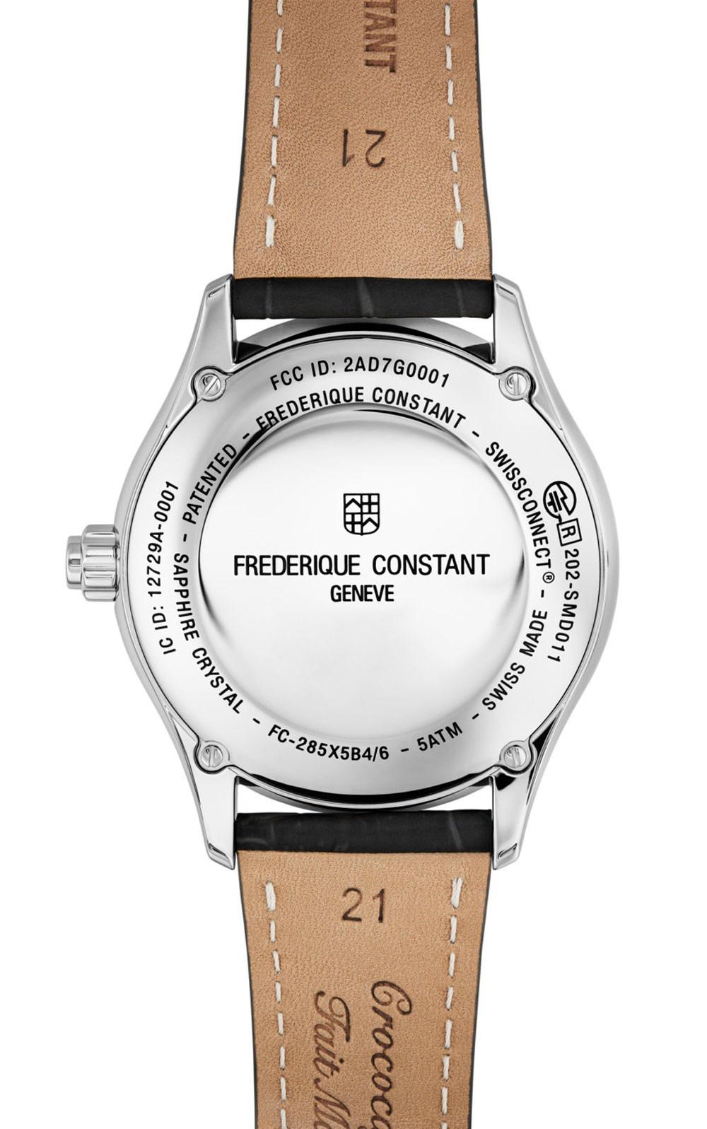 Frederique Constant Horological Smartwatch - 42 mm Steel & Leather strap
