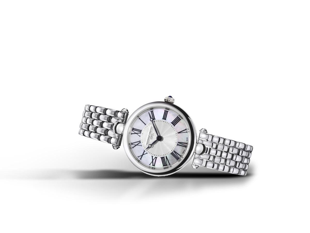 Frederique Constant Classics Art Déco 30mm Round Mother-of-pearl & Steel