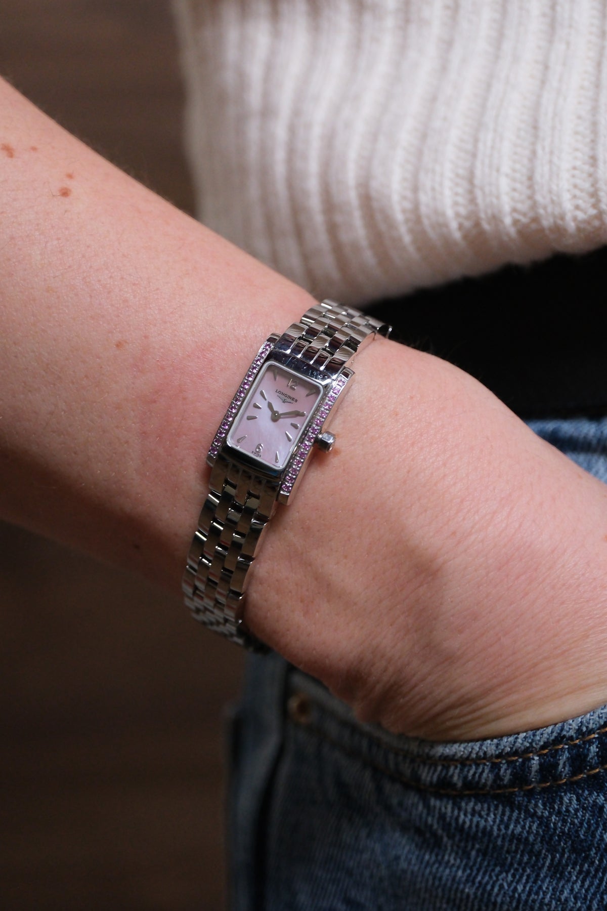 PRE-OWNED Longines DolceVita Pink & Diamonds L51580