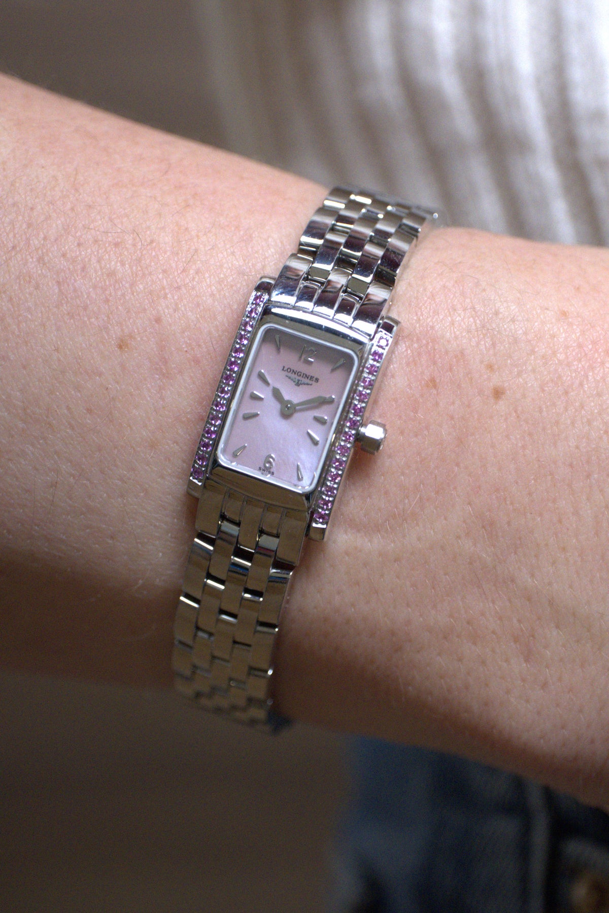 PRE-OWNED Longines DolceVita Pink & Diamonds L51580