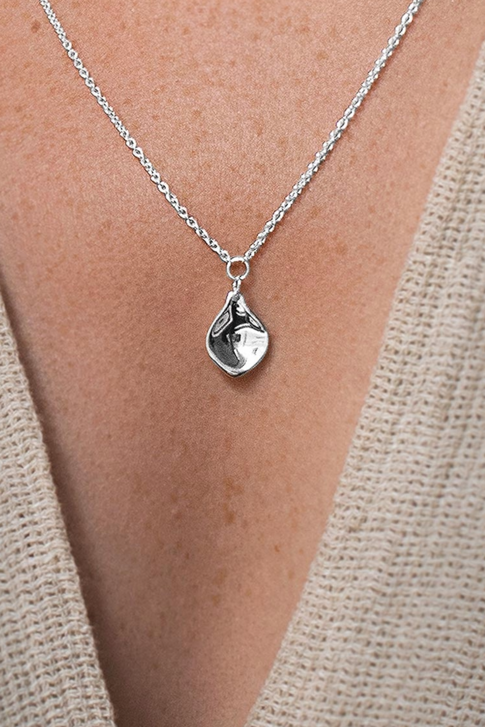 Drakenberg Sjölin Gaias Grace single necklace silver GCE-N1S451-S