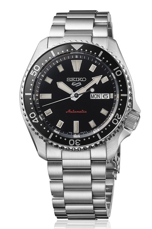 SEIKO 5 SPORTS Svart Dag/Datum SRPL85K1