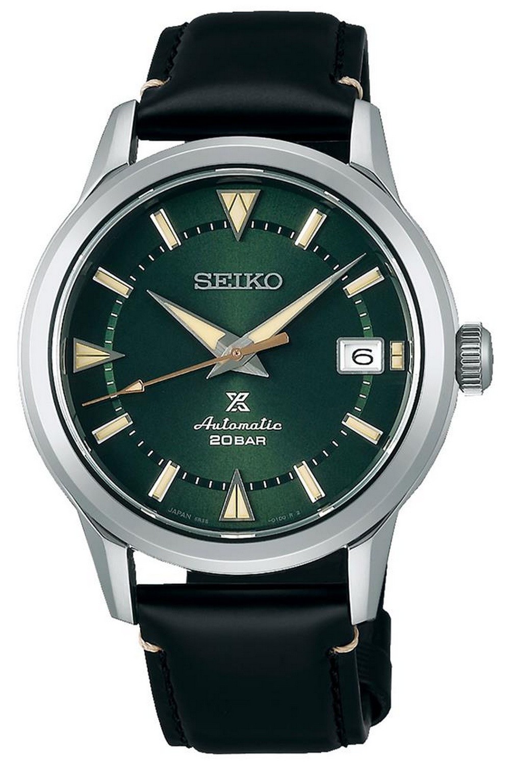 Seiko - Prospex Alpinist Premium Green Dial & Leather Strap SPB245J1