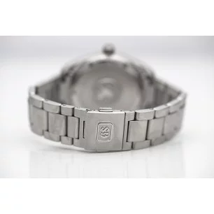 PRE-OWNED Seiko Grand Seiko Steel Steel Bracelet Black Ref SBGA285G