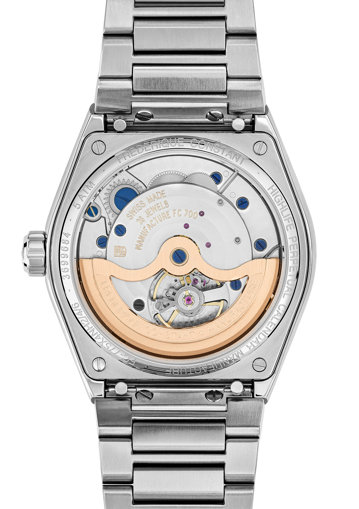Frederique Constant - Highlife Perpetual Calendar Manufacture Blue & Bracelet FC-775N4NH6B
