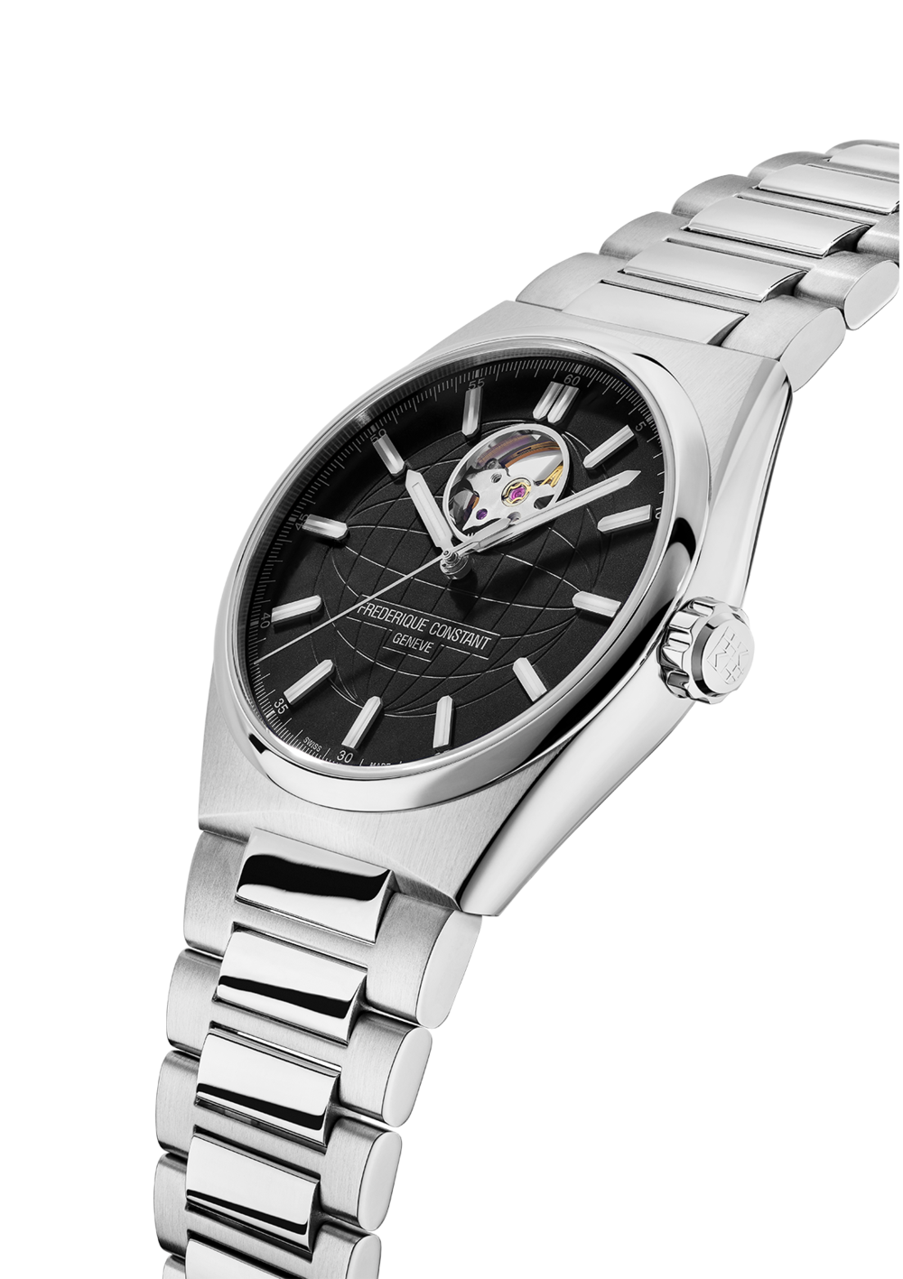 Frederique Constant - Highlife Heart Beat 41mm Black & Steel Bracelet FC-310B4NH6B