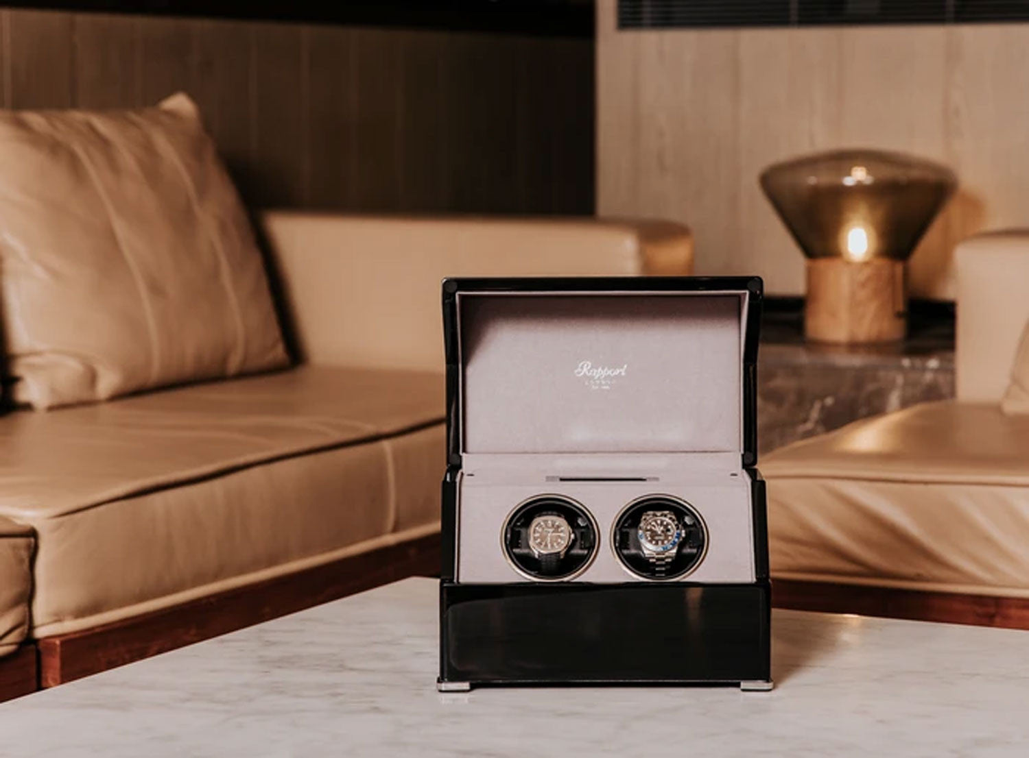 Rapport London - Perpetua III Duo Watch Winder Svart W572