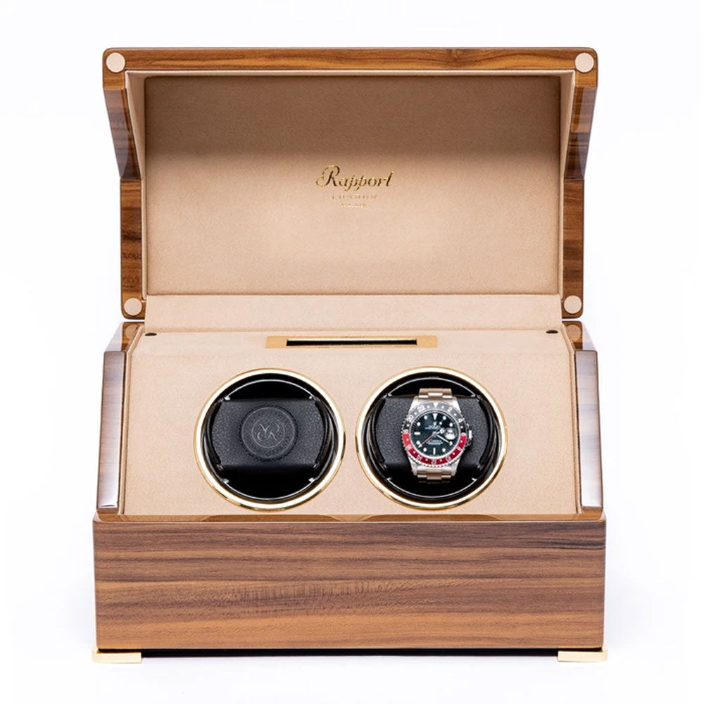 Rapport London - Perpetua III Duo Watch Winder Walnut W582