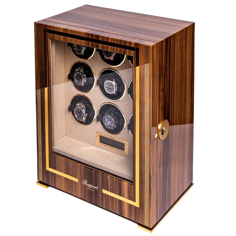 Rapport London - Paramount Nine Watch Winder Valnöt W309