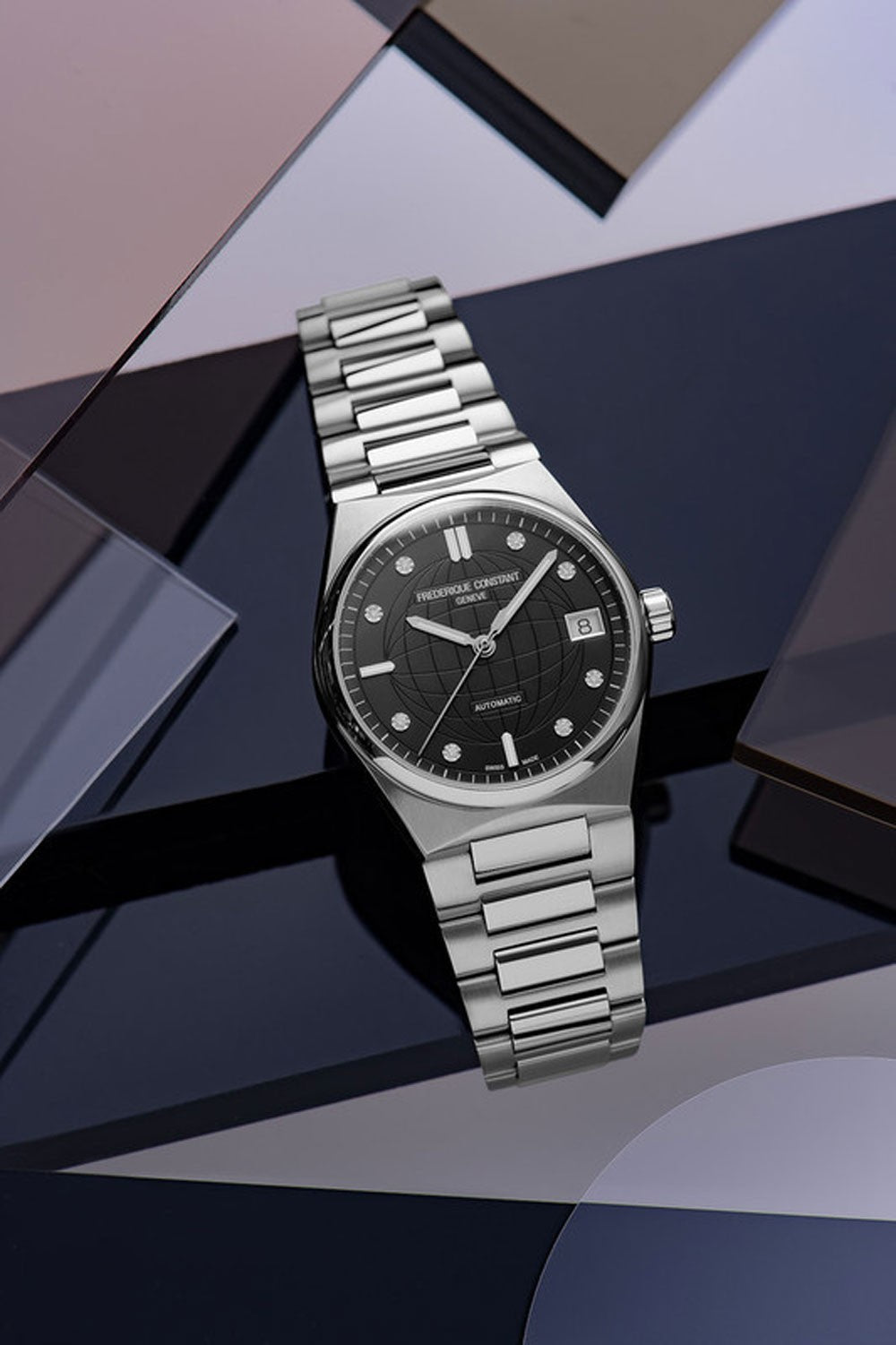 Frederique Constant - Highlife Ladies Automatic Black Dial & Steel Bracelet FC-303BD2NH6B