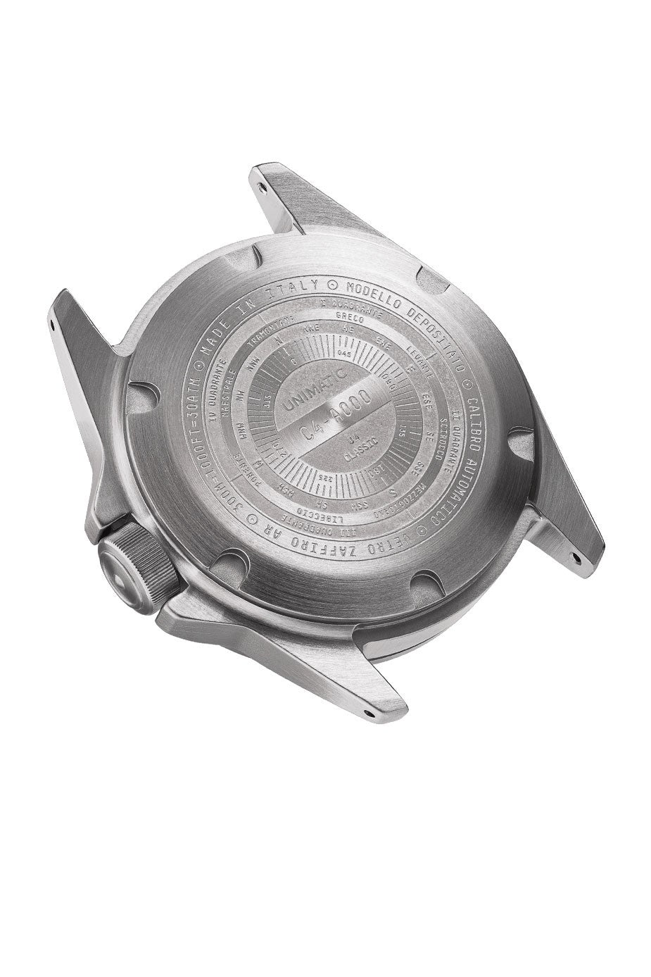 Unimatic Modello Quattro U4 Classic 40 mm svart urtavla och Natoband UC-4
