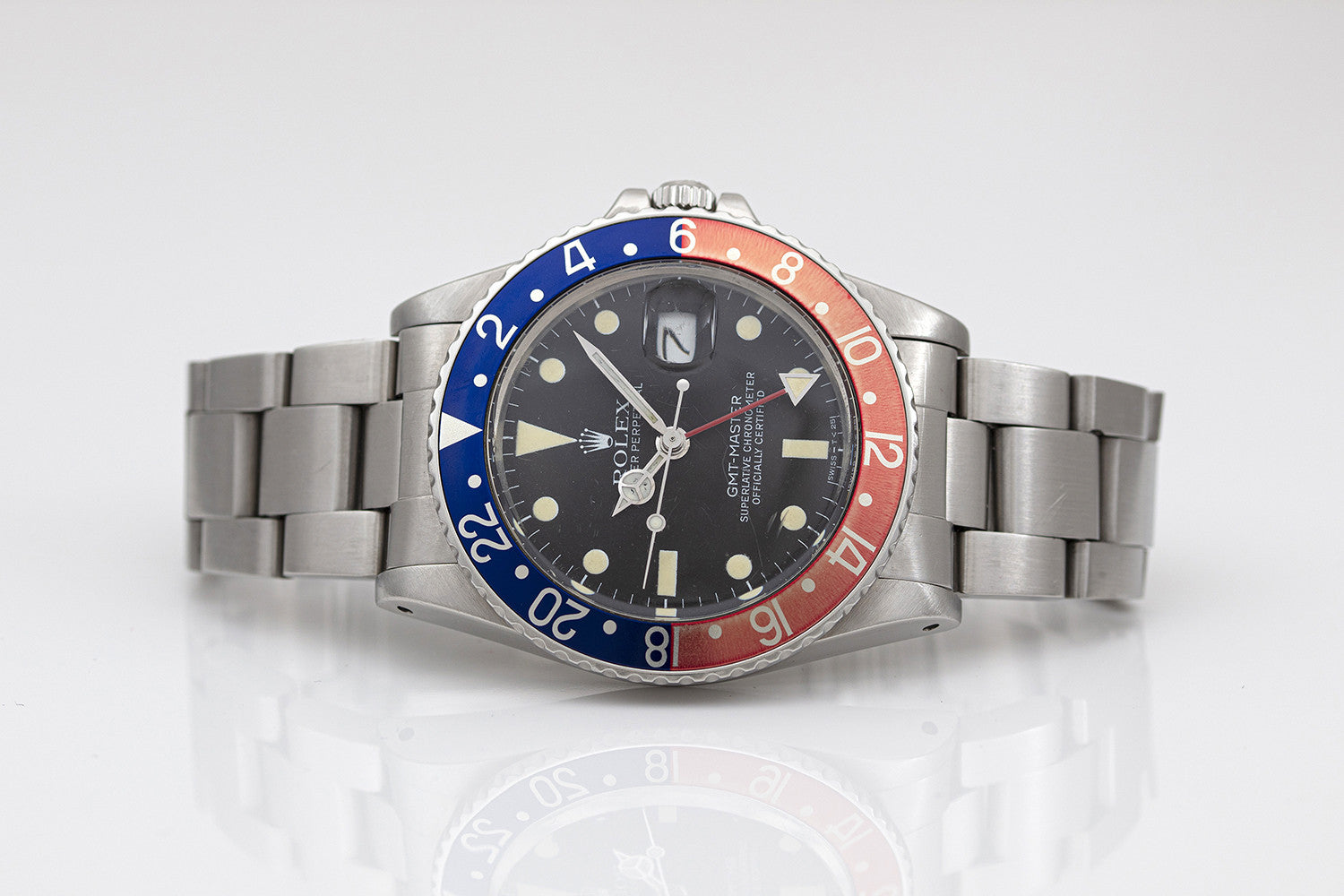 SOLD - PRE-OWNED Rolex GMT-Master "Pepsi" 40mm Black & Steel 16750