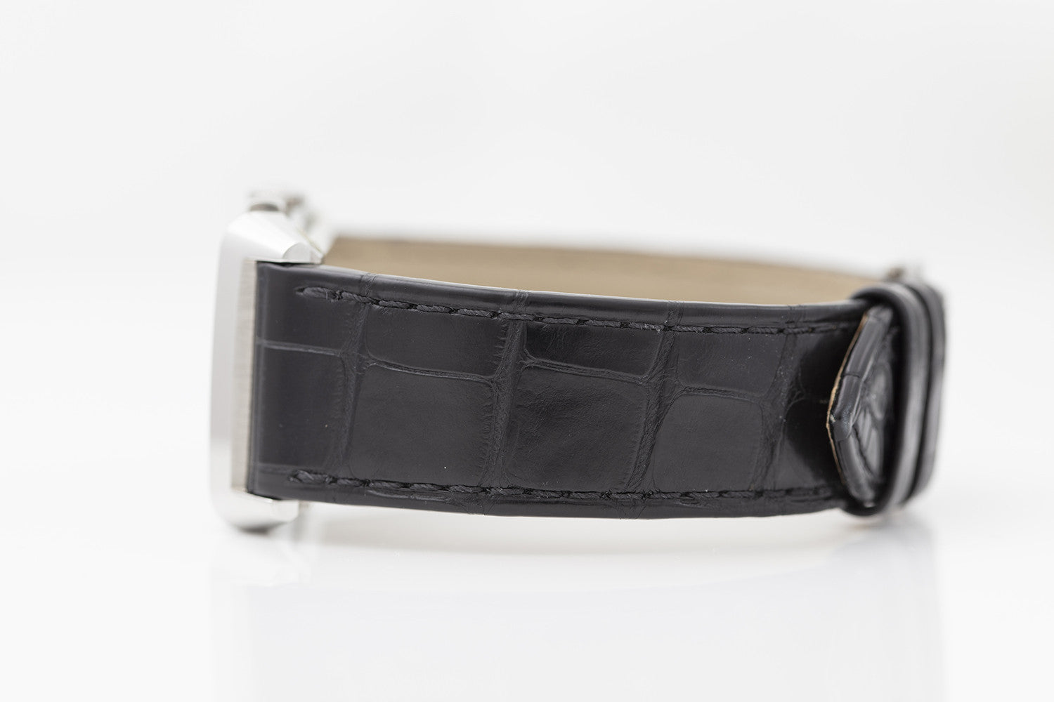 SOLD - PRE-OWNED Jaeger-LeCoultre Reverso Duoface White & Leather Strap 278.8.54