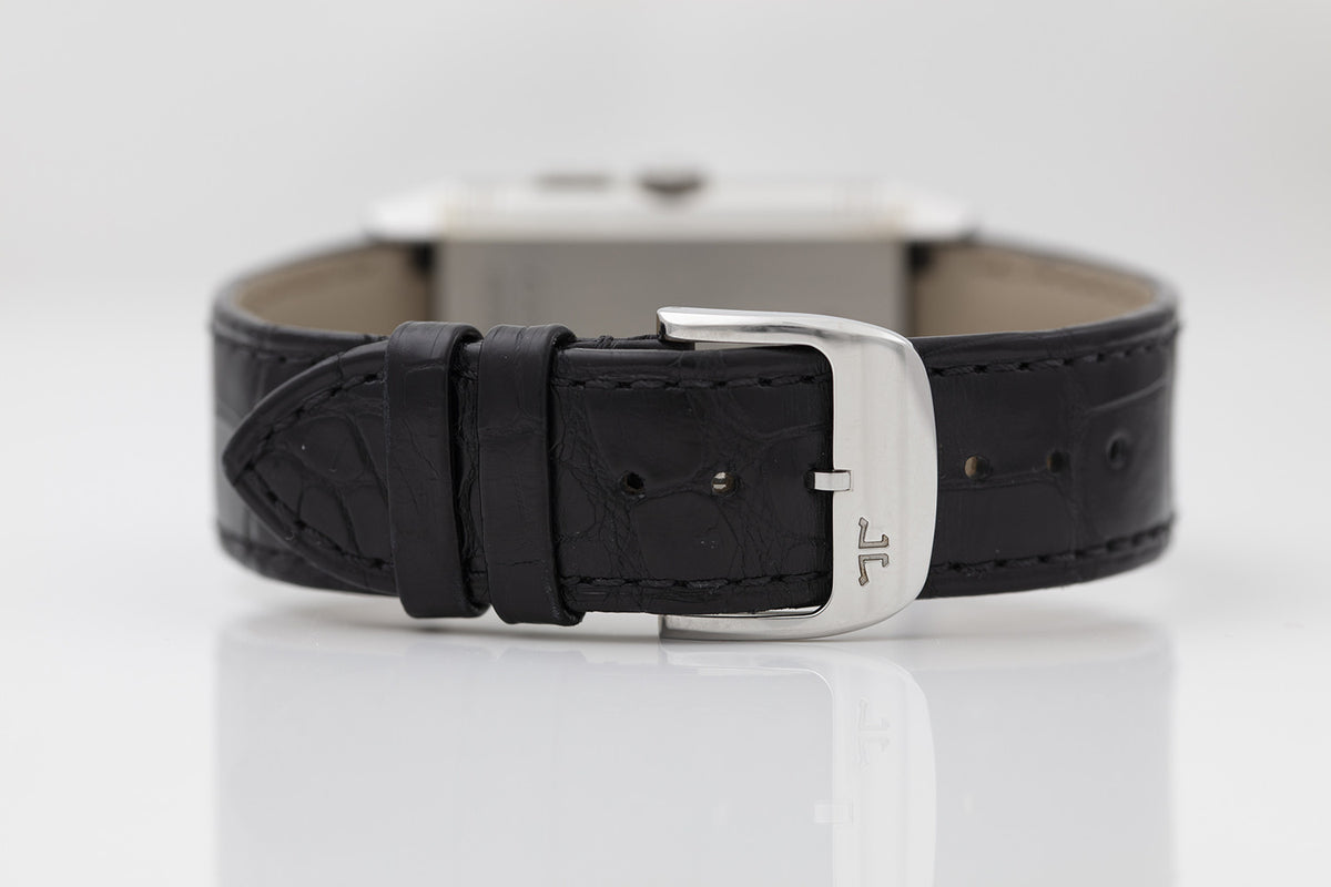 SOLD - PRE-OWNED Jaeger-LeCoultre Reverso Duoface White & Leather Strap 278.8.54