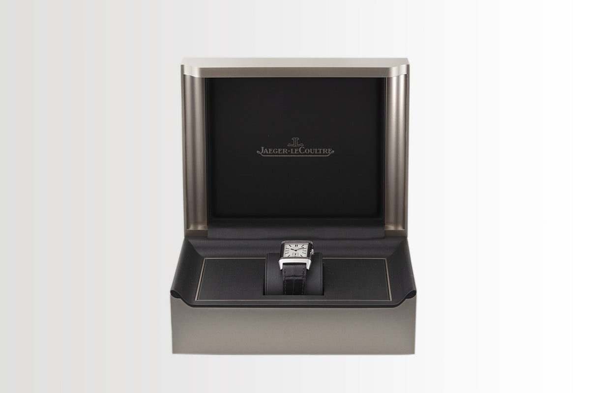 SOLD - PRE-OWNED Jaeger-LeCoultre Reverso Duoface White & Leather Strap 278.8.54