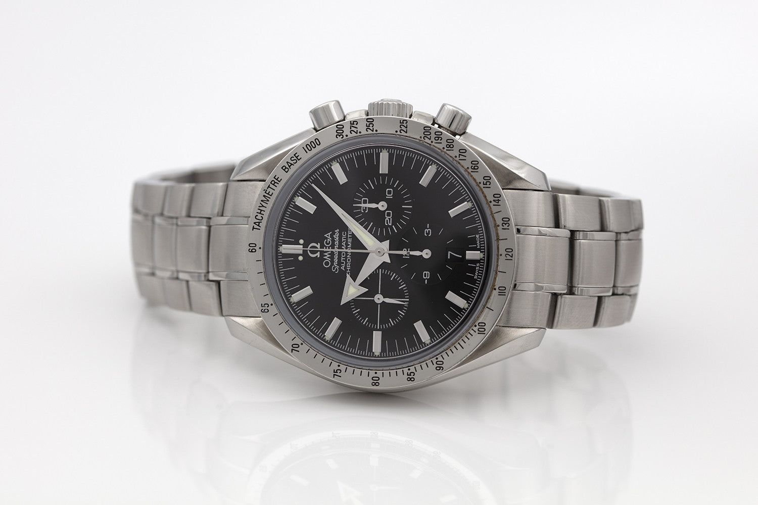 SÅLD - BEGAGNAD Omega Speedmaster Broad Arrow Chronograph 42mm Svart & Stål 3551.50.00