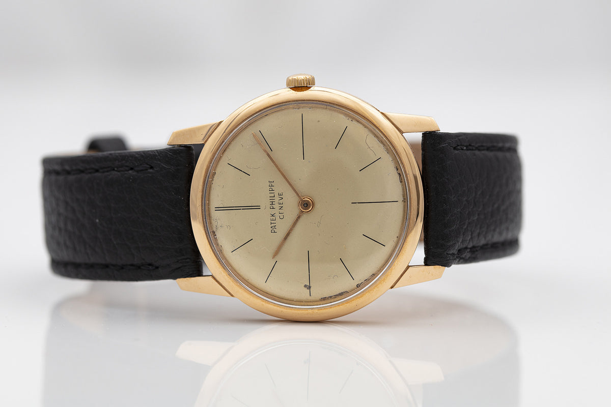 PRE-OWNED Patek Philippe Calatrava 32mm Gold & Leather Strap 69947 2593