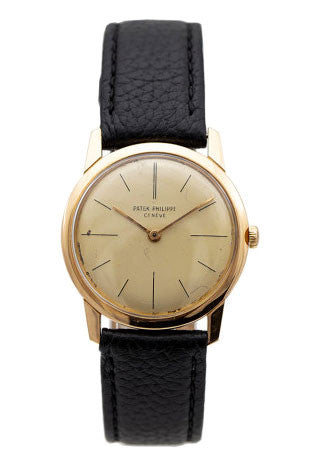 PRE-OWNED Patek Philippe Calatrava 32mm Gold & Leather Strap 69947 2593
