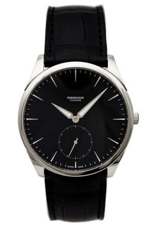 BEGAGNAD Parmigiani Fleurier Tonda 1950 Black & läderrem PFC288-0001400-XA1442