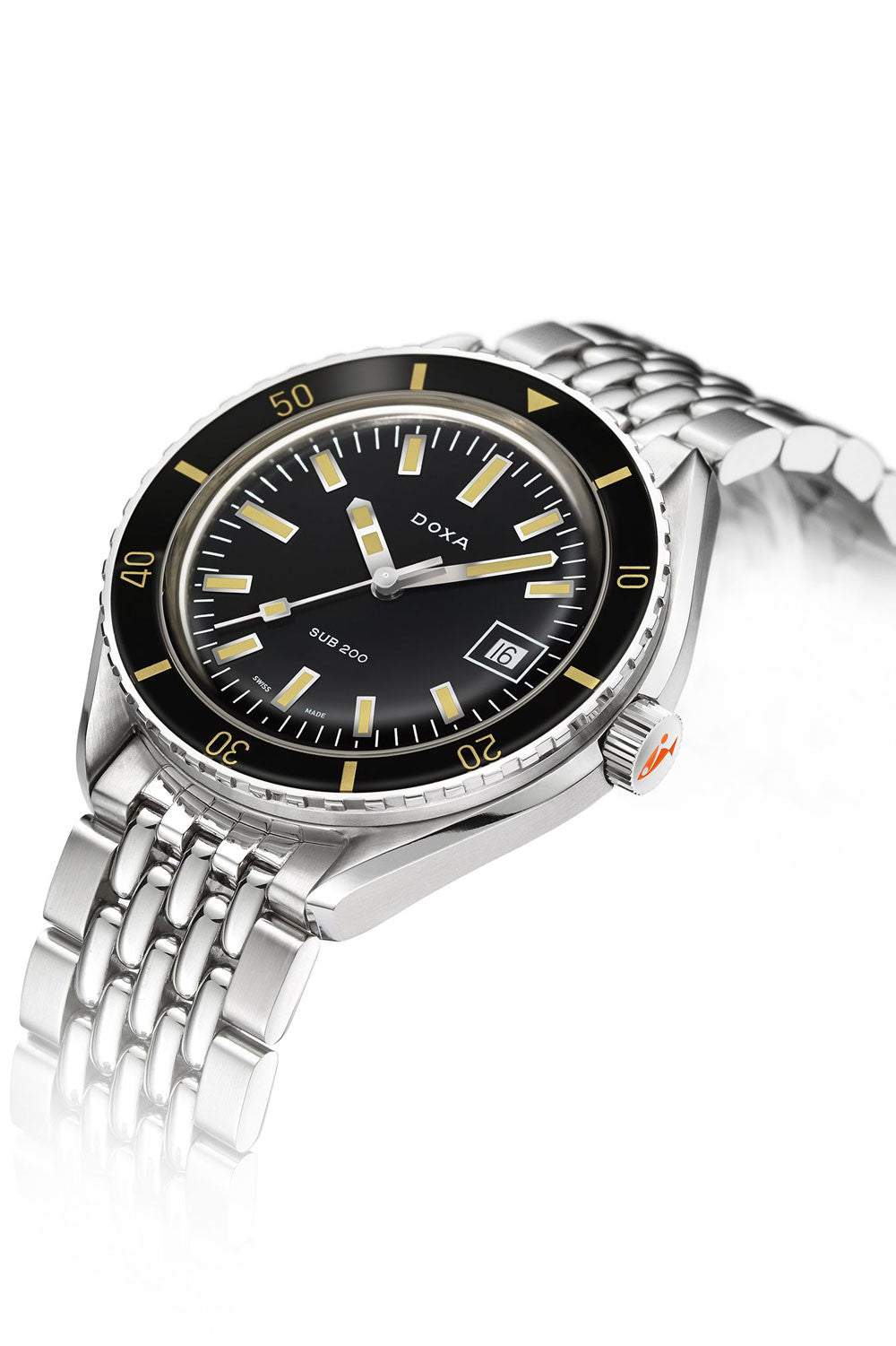 DOXA - Sub 200 Sharkhunter Black & Steel Bracelet 799.10.101.10