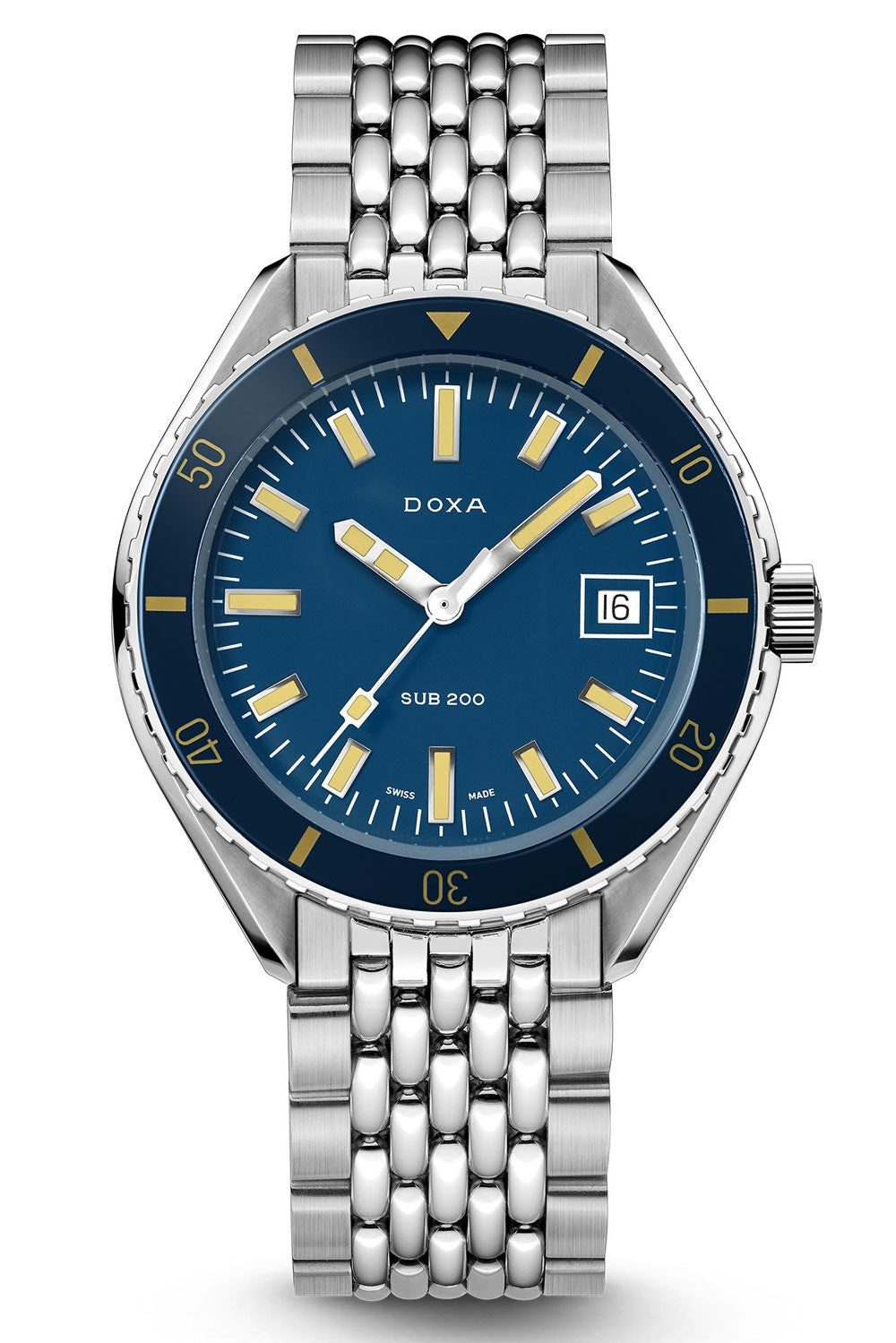 DOXA - Sub 200 Caribbean Navy & Steel Bracelet 799.10.201.10