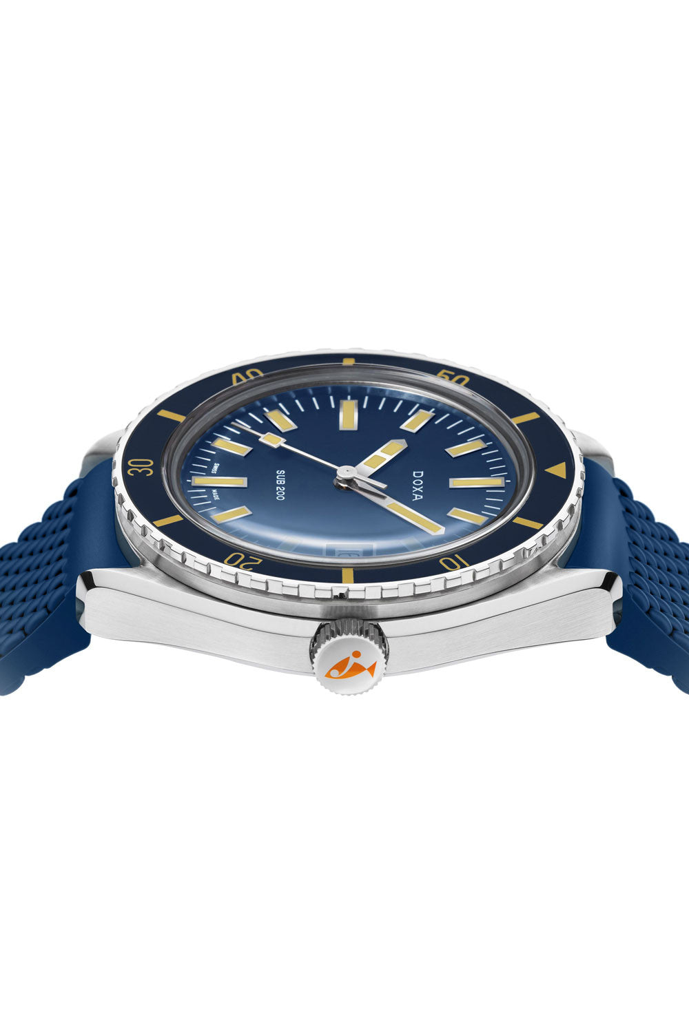 DOXA - Sub 200 Caribbean Navy & Rubber Strap 799.10.201.32