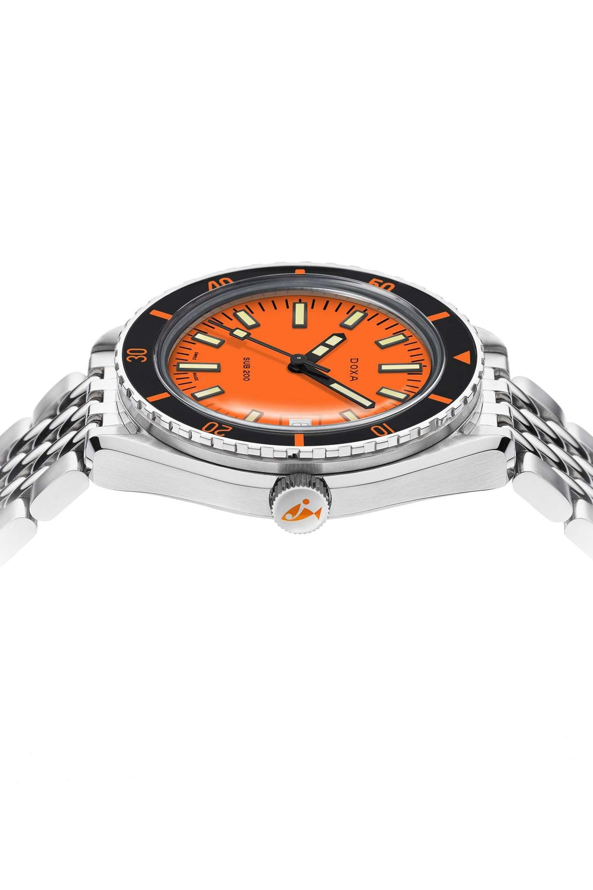 DOXA - Sub 200 Professional Orange & Steel Bracelet 799.10.351.10